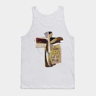 I will Not Fear - Christian Abstract Art Cross - Scripture Tshirt Tank Top